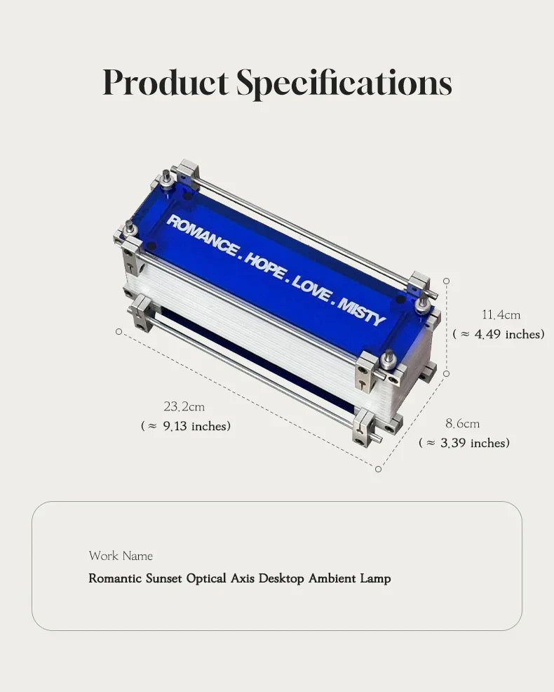 Romantic Sunset Optical Axis Desktop Ambient Lamp