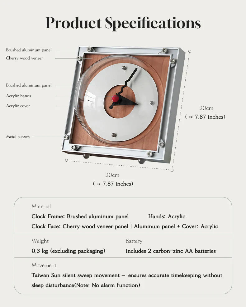 Desktop Clock Ornament