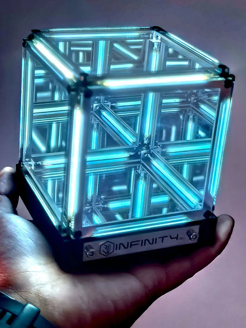 Tech-Style Cube Ambient Desktop Lamp